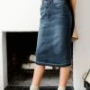 The Main Street Exchange 'Adeline' Knee Length Denim Skirt FINAL SALE