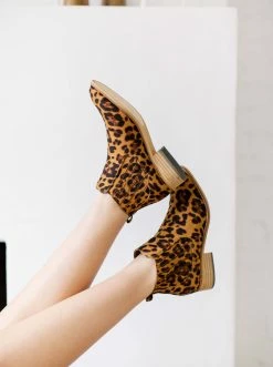 Thistle & Clover Shoes Chelsea Boot In Leopard Print FINAL SALE