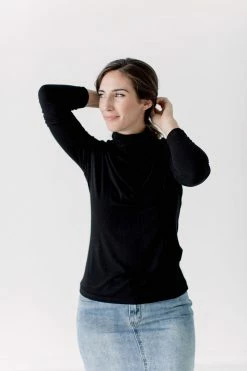 The Main Street Exchange Exclusive Designs 'Zuri' Ribbed Turtleneck In Black 9 The Main Street Exchange Exclusive Designs 'Zuri' Ribbed Turtleneck In Black