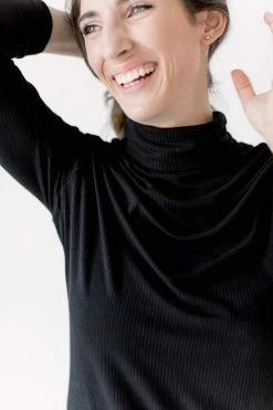 The Main Street Exchange Exclusive Designs 'Zuri' Ribbed Turtleneck In Black 10 The Main Street Exchange Exclusive Designs 'Zuri' Ribbed Turtleneck In Black