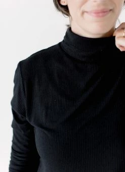 The Main Street Exchange Exclusive Designs 'Zuri' Ribbed Turtleneck In Black 11 The Main Street Exchange Exclusive Designs 'Zuri' Ribbed Turtleneck In Black