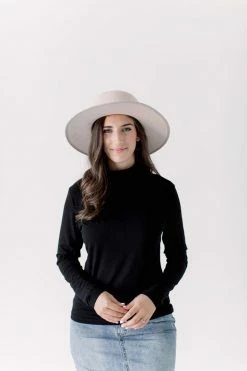 The Main Street Exchange Exclusive Designs 'Zuri' Ribbed Turtleneck In Black