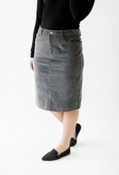 The Main Street Exchange 'Ember' Corduroy Skirt In Charcoal FINAL SALE Exclusive Designs 9 The Main Street Exchange 'Ember' Corduroy Skirt In Charcoal FINAL SALE Exclusive Designs