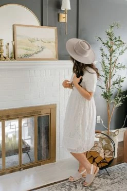 Miss Sparkling Accessories 'Tipton' Panama Hat In Gray