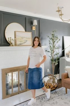 Oat Collective Tops/Cardigans 'Joyful In Hope' Graphic Tee In Ivory