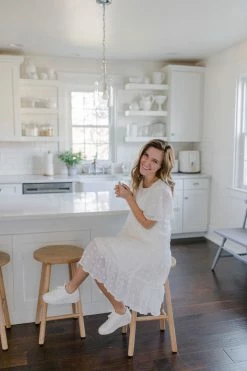 Mikarose 'Selah' Swiss Dot Swing Dress In Ivory FINAL SALE Dresses