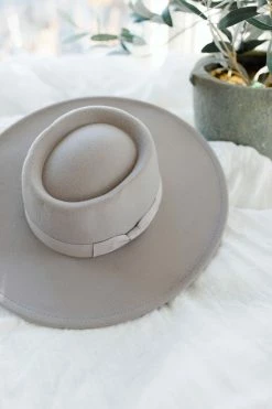 Miss Sparkling Accessories 'Tipton' Panama Hat In Gray