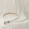 ANZELL Accessories Patent Faux Leather Belt In White