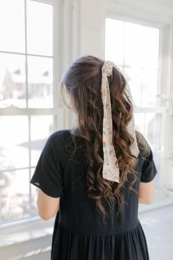 Space 46 Blush Floral Hair Scarf