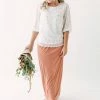 The Main Street Exchange 'Claire' Skirt In Woodrose FINAL SALE