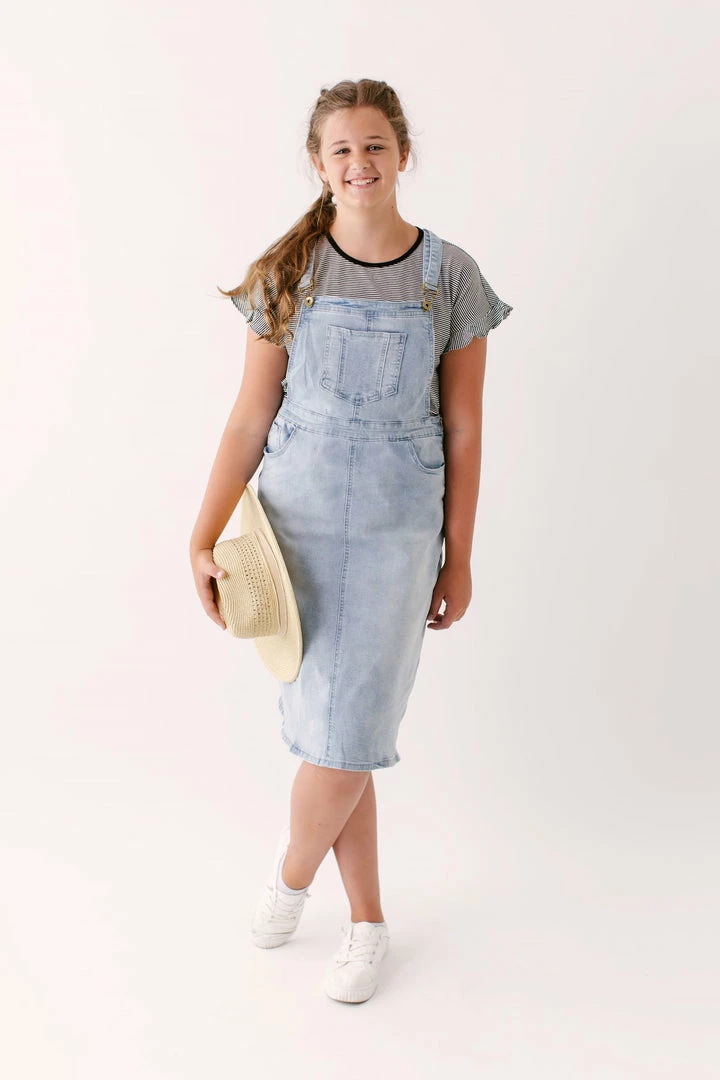 The Main Street Exchange Exclusive Designs 'Emerson' Light Denim Skirt Overalls 7 The Main Street Exchange Exclusive Designs 'Emerson' Light Denim Skirt Overalls
