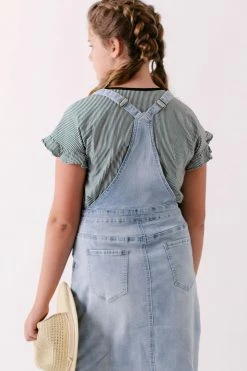 Hayden Los Angeles 'Kaya' Girl Striped Ruffle Sleeve Top