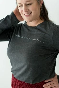 The Main Street Exchange "Gratitude" Long Sleeve Graphic Tee FINAL SALE