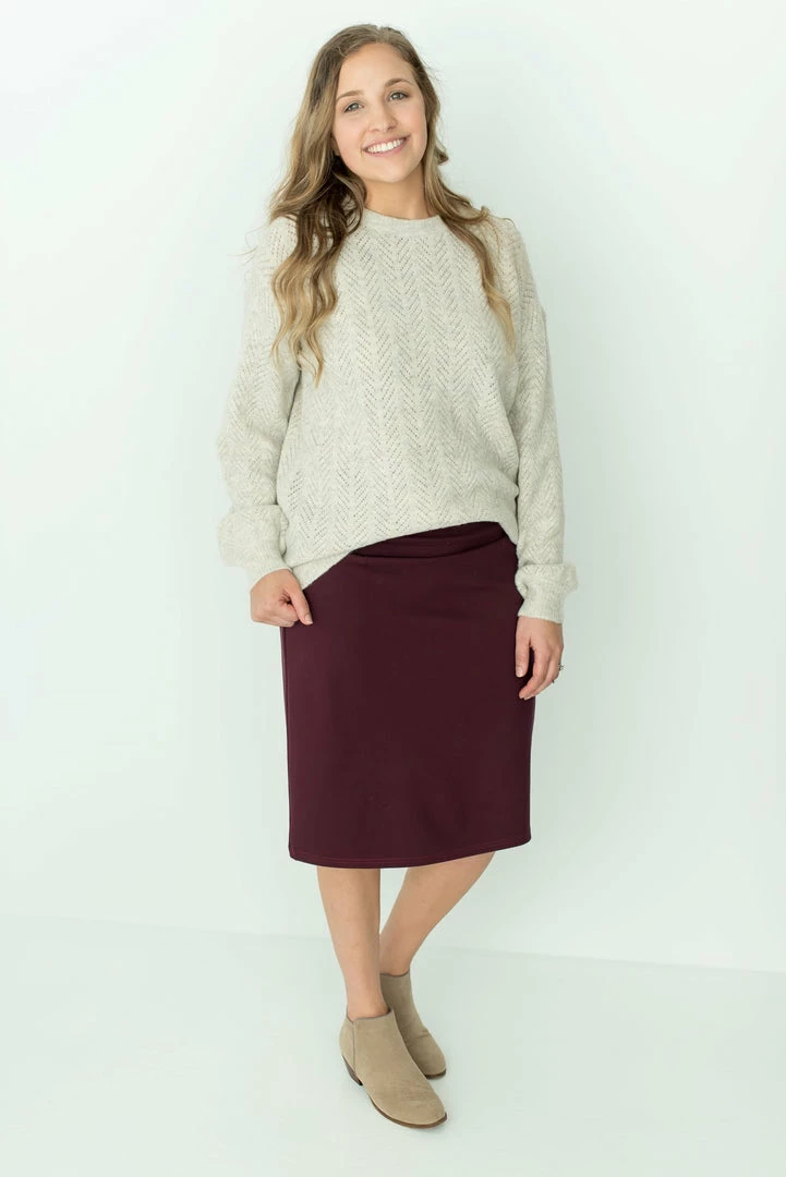 The Main Street Exchange 'Anna' Skirt In Wine FINAL SALE Exclusive Designs 1 The Main Street Exchange 'Anna' Skirt In Wine FINAL SALE Exclusive Designs