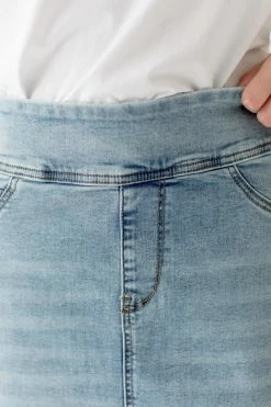 The Main Street Exchange Exclusive Designs 'Sara' Ankle Length Denim Skirt Light Wash 6 The Main Street Exchange Exclusive Designs 'Sara' Ankle Length Denim Skirt Light Wash