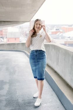 The Main Street Exchange 'Esme' Medium Wash Denim Skirt 13 The Main Street Exchange 'Esme' Medium Wash Denim Skirt