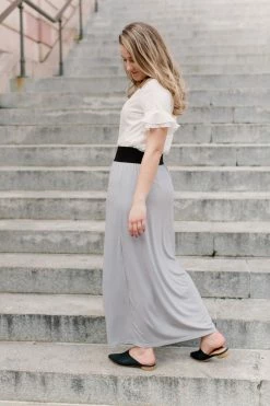 The Main Street Exchange 'Claire' Skirt In Harbor Grey Exclusive Designs 6 The Main Street Exchange 'Claire' Skirt In Harbor Grey Exclusive Designs