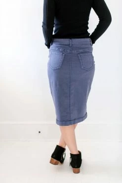 The Main Street Exchange Skirts 'Leah' Skirt In Smoke Blue FINAL SALE 9 The Main Street Exchange Skirts 'Leah' Skirt In Smoke Blue FINAL SALE