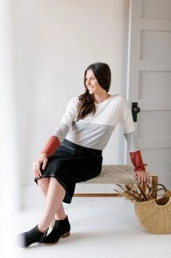 The Main Street Exchange 'Piper' Knee Length Knit Denim Skirt Exclusive Designs 31 The Main Street Exchange 'Piper' Knee Length Knit Denim Skirt Exclusive Designs