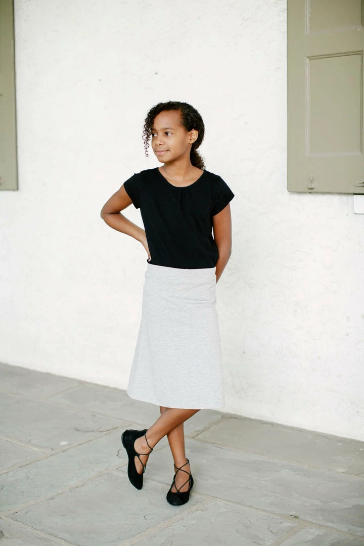 The Main Street Exchange 'Zoey' Girl Skort In Heather Grey Exclusive Designs 1 The Main Street Exchange 'Zoey' Girl Skort In Heather Grey Exclusive Designs