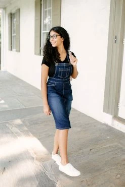 The Main Street Exchange 'Emerson' Dark Denim Skirt Overalls Exclusive Designs 20 The Main Street Exchange 'Emerson' Dark Denim Skirt Overalls Exclusive Designs