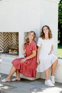 Mikarose 'Arielle' Textured Swing Dress