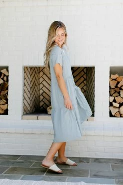 Tea N Rose 'Saylor' Flare Tiered Midi Dress