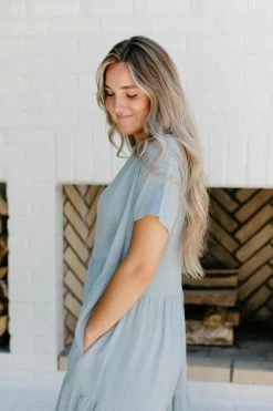 Tea N Rose 'Saylor' Flare Tiered Midi Dress