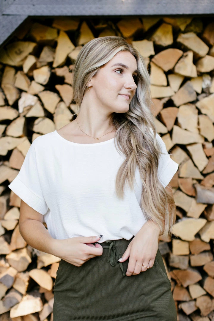 She+Sky Summer Collection 'Cove' Drop Shoulder Woven Top In Ivory 2 She+Sky Summer Collection 'Cove' Drop Shoulder Woven Top In Ivory