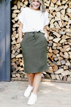 The Main Street Exchange 'Lauren' Everyday Ribbed Knit Skirt Summer Collection 14 The Main Street Exchange 'Lauren' Everyday Ribbed Knit Skirt Summer Collection