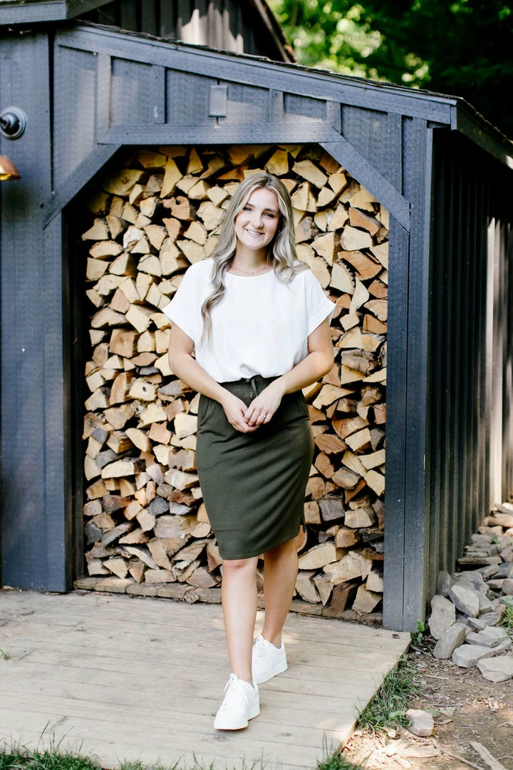 The Main Street Exchange 'Lauren' Everyday Ribbed Knit Skirt Summer Collection 6 The Main Street Exchange 'Lauren' Everyday Ribbed Knit Skirt Summer Collection