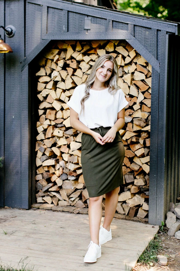 The Main Street Exchange 'Lauren' Everyday Ribbed Knit Skirt Summer Collection 7 The Main Street Exchange 'Lauren' Everyday Ribbed Knit Skirt Summer Collection