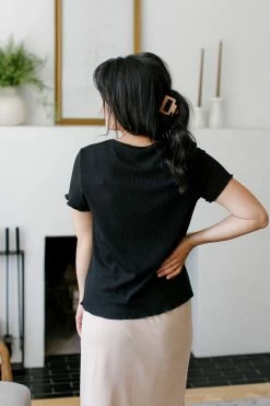 Tea N Rose 'Sol' Round Neck Textured Top Summer Collection