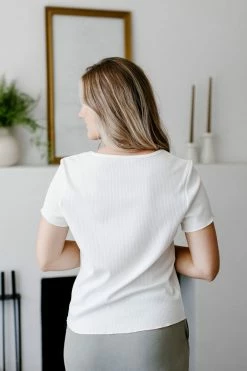 Tea N Rose 'Sol' Round Neck Textured Top Summer Collection