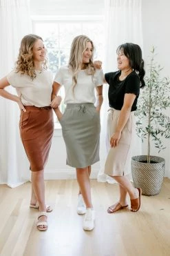 The Main Street Exchange 'Lauren' Everyday Knit Skirt Exclusive Designs 21 The Main Street Exchange 'Lauren' Everyday Knit Skirt Exclusive Designs