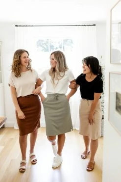 The Main Street Exchange 'Lauren' Everyday Knit Skirt Exclusive Designs