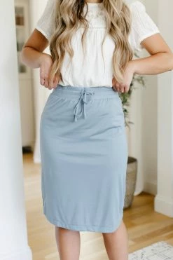 The Main Street Exchange Exclusive Designs 'Olivia' Skirt In Seaglass