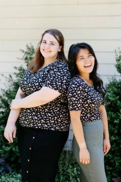 The Main Street Exchange 'Candace' Half Sleeve Floral Top In Black 11 The Main Street Exchange 'Candace' Half Sleeve Floral Top In Black