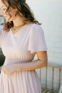 Mikarose 'Elizabeth' Tiered Maxi Dress In Soft Rose Summer Collection 9 Mikarose 'Elizabeth' Tiered Maxi Dress In Soft Rose Summer Collection