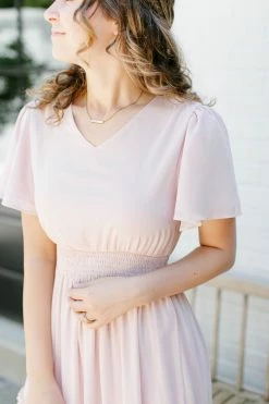 Mikarose 'Elizabeth' Tiered Maxi Dress In Soft Rose Summer Collection 10 Mikarose 'Elizabeth' Tiered Maxi Dress In Soft Rose Summer Collection