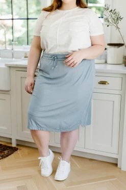 The Main Street Exchange Exclusive Designs 'Olivia' Skirt In Seaglass 12 The Main Street Exchange Exclusive Designs 'Olivia' Skirt In Seaglass