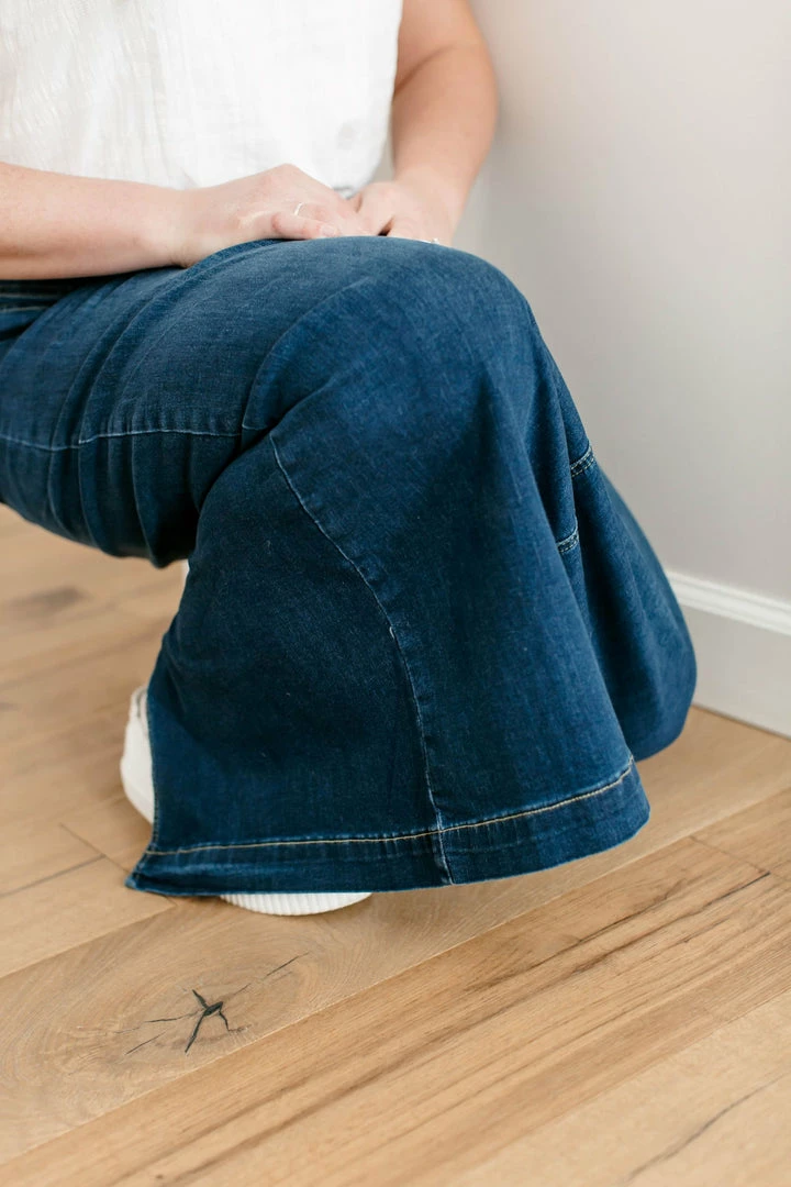 The Main Street Exchange 'Sara' Ankle Length Denim Skirt Dark Wash 4 The Main Street Exchange 'Sara' Ankle Length Denim Skirt Dark Wash