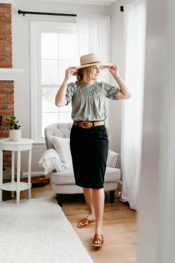 THE MAIN STREET EXCHANGE Exclusive Designs 'Kyra' Denim Skirt 24 THE MAIN STREET EXCHANGE Exclusive Designs 'Kyra' Denim Skirt