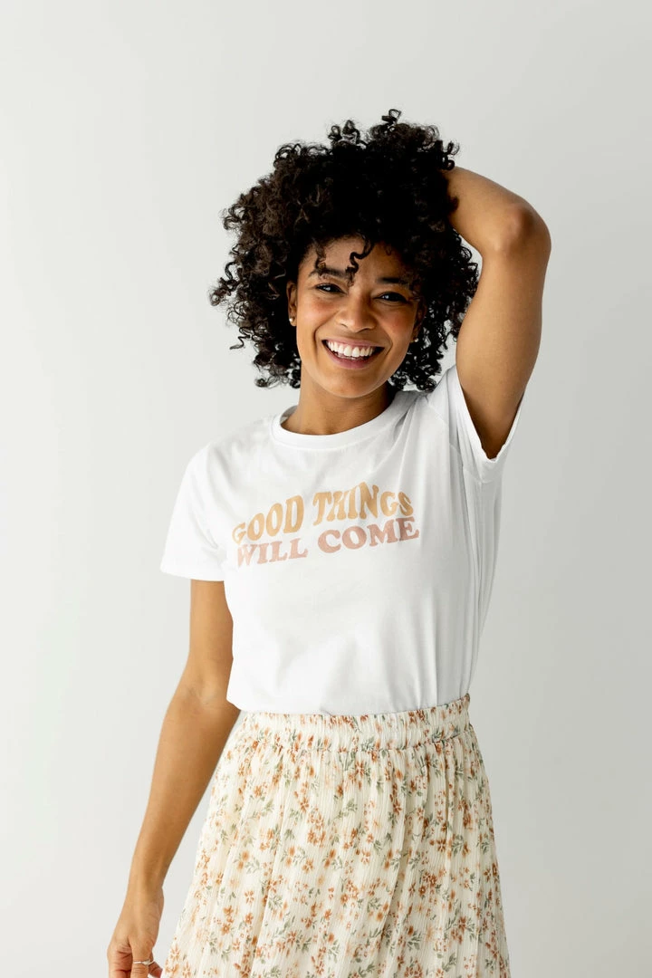 Tres Bien Tops/Cardigans 'Good Things Will Come' Graphic Tee 1 Tres Bien Tops/Cardigans 'Good Things Will Come' Graphic Tee