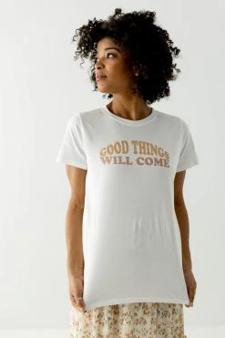 Tres Bien Tops/Cardigans 'Good Things Will Come' Graphic Tee 10 Tres Bien Tops/Cardigans 'Good Things Will Come' Graphic Tee