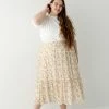 Hayden Los Angeles Skirts Extended 'Elisa' Tiered Skirt In Terracotta Floral