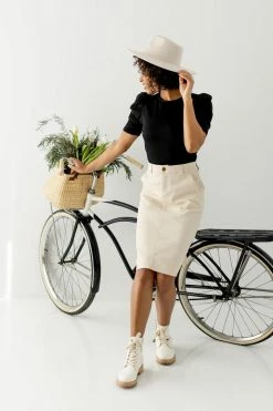 The Main Street Exchange 'Adrian' Classic Denim Midi Skirt 30 The Main Street Exchange 'Adrian' Classic Denim Midi Skirt