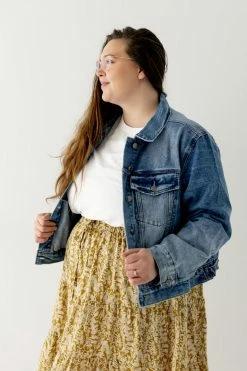Polagram PLUS 'Camryn' Denim Jacket Tops/Cardigans