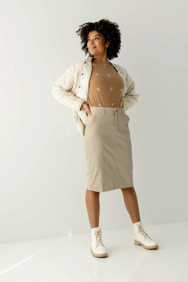 The Main Street Exchange 'Adrian' Classic Denim Midi Skirt 7 The Main Street Exchange 'Adrian' Classic Denim Midi Skirt