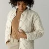 Wishlist 'Dustin' Corduroy Quilted Jacket In Cream Tops/Cardigans